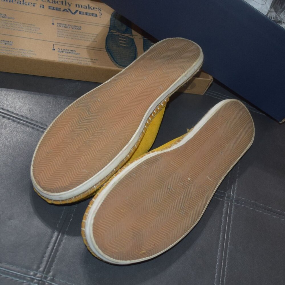 SEAVEES Women's Sz 9 Ocean Park Mule Sunflower Suede Slip On Shoes - Worn ONCE - Picture 12 of 13